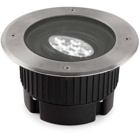 Leds-C4 Gea - Acier inoxydable au sol encastré extérieur à LED 18.4cm 1566lm 3000K IP67 poli