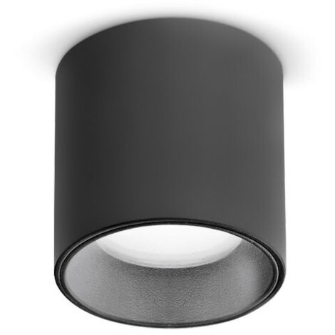 Ideal Lux DOT Plafonnier LED monté en surface noir, 3000K, non dimmable (1/2)