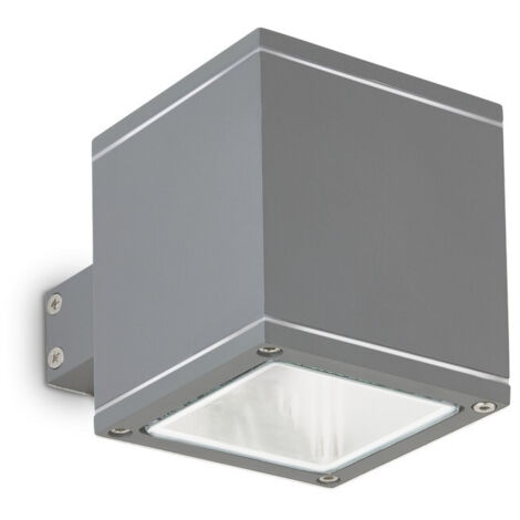Ideal Lux Snif  - Applique Murale Extérieure Up Down 1 Lumière Anthracite, Putty IP44, G9 (1/2)
