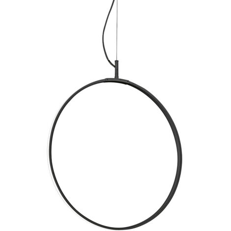 Ideal Lux CIRCUS Plafonnier LED intégré 44cm Noir, 3000K (1/2)