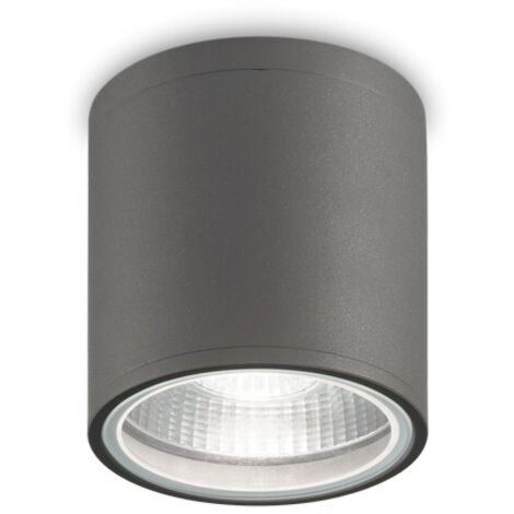 Ideal Lux GUN - Plafonnier extérieur à 1 lumière, anthracite IP44, GU10