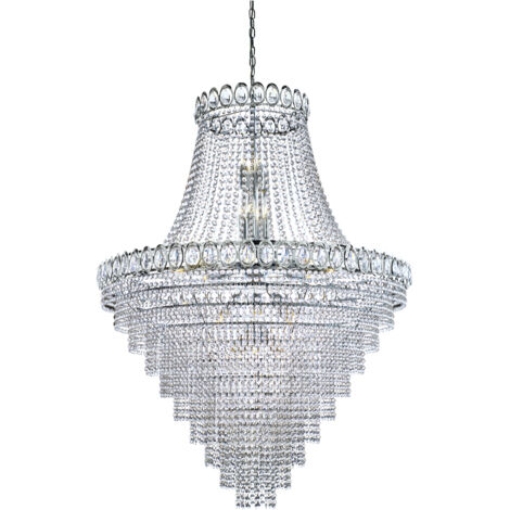 Searchlight Louis Philipe - Lustre à 28 ampoules au fini chromé, E14 (1/5)