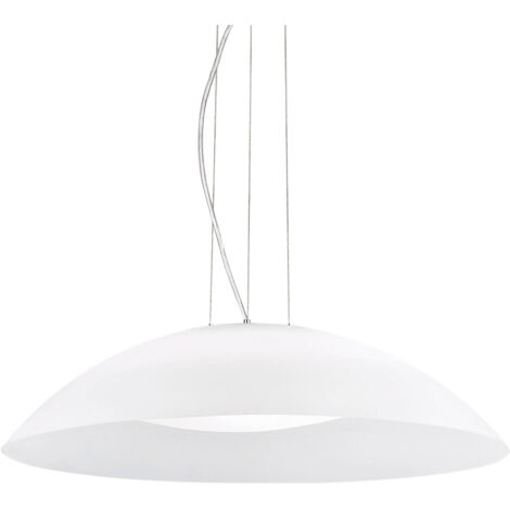 Ideal Lux Lena - Luminaire suspendu à 3 ampoules à dôme blanc, E27 (1/3)