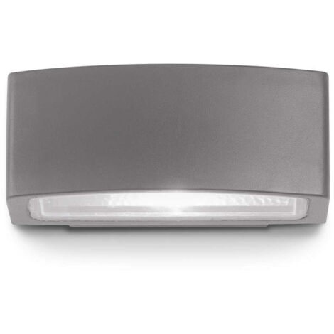 Ideal Lux Andromeda - Petite Applique Murale Extérieure à 1 Lumière, Chrome Poli, Anthracite IP55, E27 (1/3)