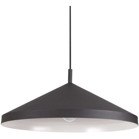 Ideal Lux YURTA Plafonnier Dome Suspension Noir 50cm (1/2)
