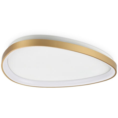 Ideal Lux GEMINI Plafonnier semi-encastré à LED intégré de 61 cm en laiton 2700 K