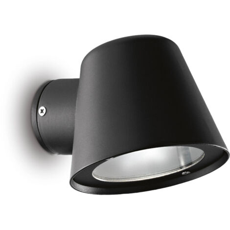 Ideal Lux Gas - Applique murale extérieure à 1 ampoule noire IP43, GU10 (1/4)