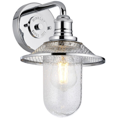 Rigby Hinkley Applique Murale 1 Lumière Chrome Poli IP44 (1/5)