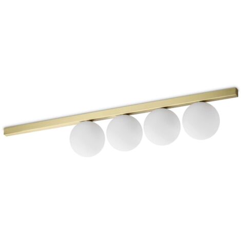 Ideal Lux BINOMIO Plafonnier Globe à 4 Lumières Laiton (1/2)