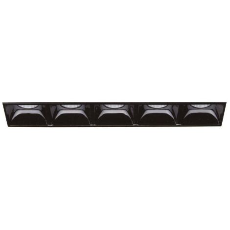 Ideal Lux Lika - Projecteur encastré LED à 5 ampoules, noir (1/4)