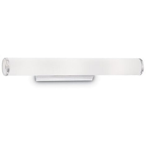 Ideal Lux Camerino - Grande applique murale intérieure à 4 ampoules au-dessus de miroir blanc, E14 (1/2)