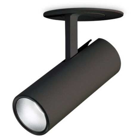 Downlight encastré réglable noir, 3000K, 7W (1/2)