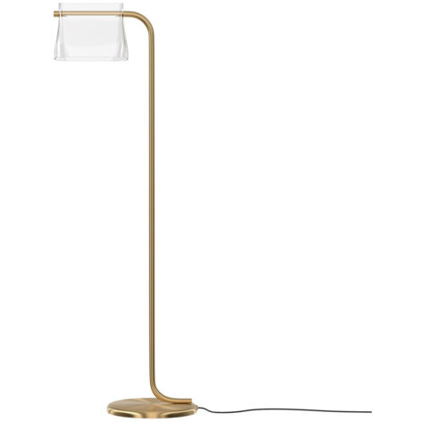 Maytoni Cabaret Lampadaire moderne en laiton 3000 K 850 lm abat-jour en verre (1/5)