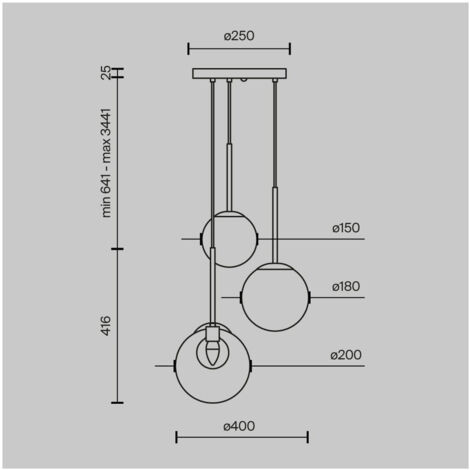 Plafonnier Encastré Moderne - 2 Luminaires, Abat-jour Verre Doré/laiton, Réglable, Marque FHI