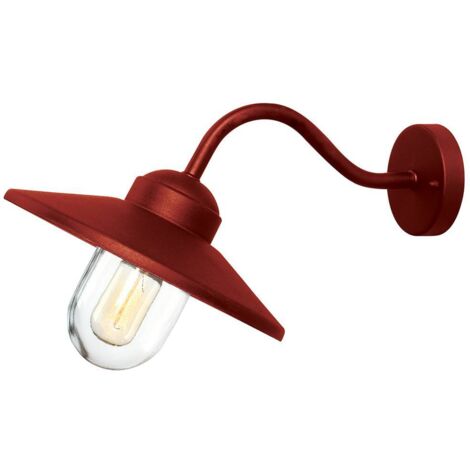 Elstead Klampenborg Lanterne Murale Extérieure 1 Lumière Rouge Oxyde IP44 (1/5)