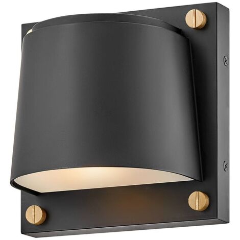 Elstead Scout Applique murale d'extérieur 1 lumière, petite, noire, IP44 (1/5)