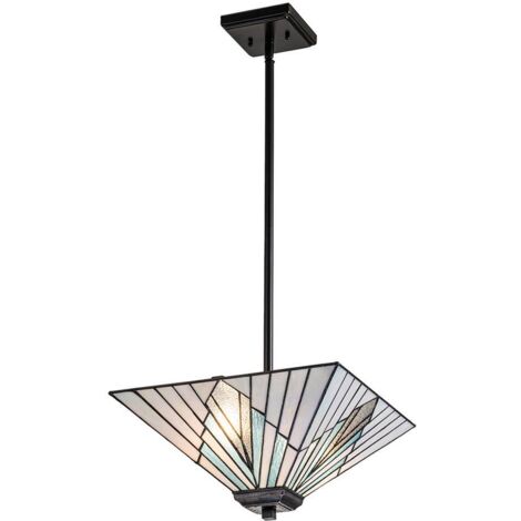 Elstead Alderley Luminaire suspendu à 2 lumières à montage trio, bronze vintage (1/5)