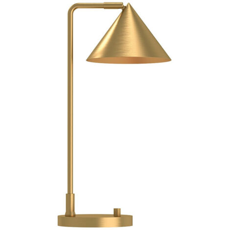 Elstead Alora Mood Remyck Lampe de bureau contemporaine en or brossé, 1 ampoule E27 (1/4)