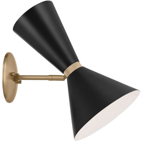 Elstead Kichler Phix Spot simple contemporain bronze champagne, noir 2x E27 (1/5)