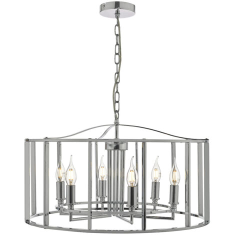 DAR MYKA - Suspension chrome poli, 6x E14 (1/5)