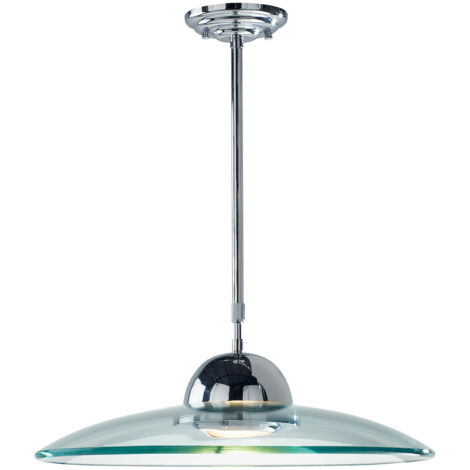 DAR HEMISPHERE - Suspension Dome Chrome Poli et Verre Clair (1/4)