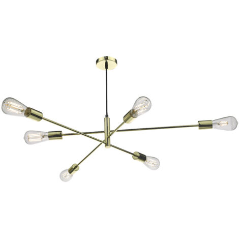 DAR ALANA - Suspension Or Poli, 6x E27 (1/5)