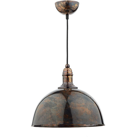 DAR YOKO - Suspension Dome bronze chiné, 1x E27 (1/4)