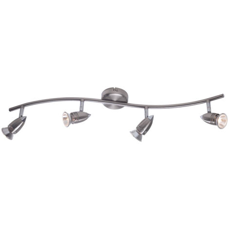 Gemini 4 Light Wave Bow SPotlight Bar Satin Chrome (1/2)