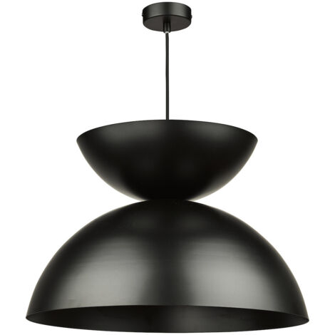 Dar Riya Dome Suspension Plafonnier Noir Mat (1/5)