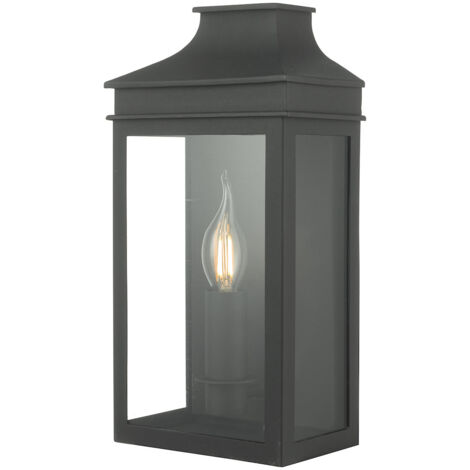 DAR VAPOUR - Lantern Coach Lantern Applique Murale Noir IP44 (1/5)