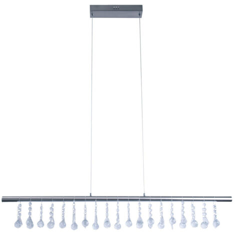 Naeve NOBILIS Plafonnier suspendu à LED à intensité variable, acier vierge, 2831 K (1/5)