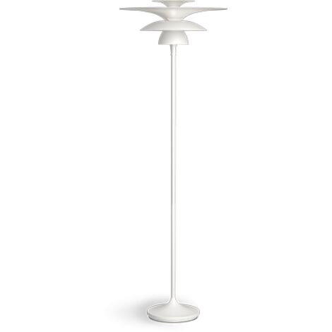 Picasso Lampadaire 149cm Blanc Plat, Interrupteur Sur Cordon 1x G9 (1/2)