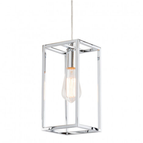 Italux Sigalo - Suspension Industrielle Et Rétro Suspendue Chrome 1 Lumière, E27 (1/5)