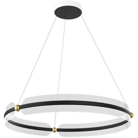 Italux Faris Suspension LED noire et dorée, blanc chaud 3000K (1/2)