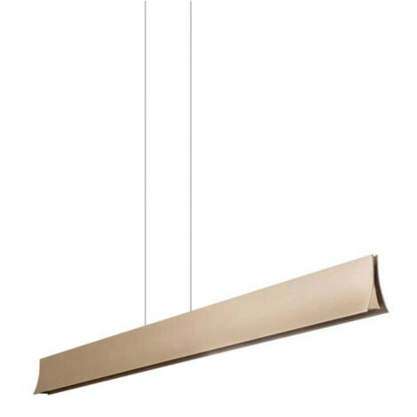Leds-C4 Bravo - LED Dimmable Plafonnier Suspendu Barre Lumineuse Peinte Or (1/4)