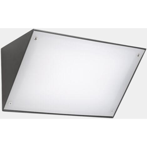 Lampade da parete IP65 Curie PC 260mm LED 14.4 SW 2700-3200-4000K ON-OFF Grigio urbano 792lm