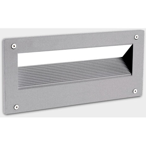 Incassi a parete IP66 Micenas Asymmetrical Rectangular LED 6.2 SW 2700-3200-4000K ON-OFF Grigio urbano 500lm