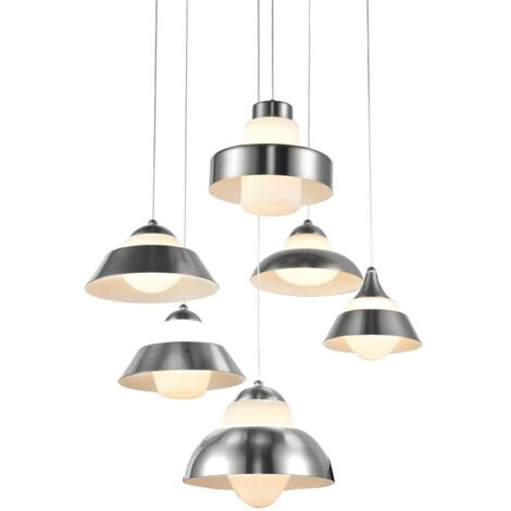 Italux Antilia - Suspension LED Moderne Chrome, Blanc Chaud 3000K 2100lm (1/2)