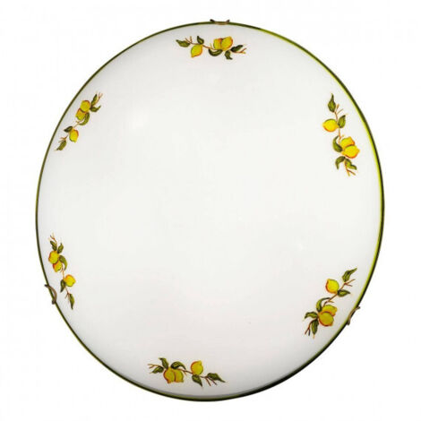 Kolarz MOON - Plafonnier affleurant de style cottage en laiton antique, 3x E27 (1/3)