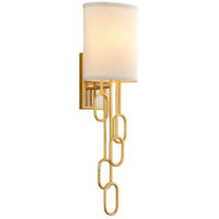 Halo Applique 1 Lumière Feuille d'Or, Tissu