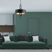 Rivington Suspension à 6 lampes en cuivre carbonisé
