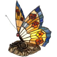 Elstead Tiffany Animal Lamps Lampe Tiffany Papillon, Bronze Architectural, G9