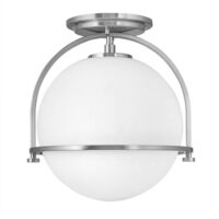 Elstead Hinkley Somerset Plafonnier Globe Nickel Brossé