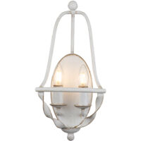Elstead Quoizel Bradbury Bougie Applique Murale Blanc Antique