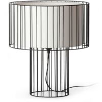 Faro Linda - 1 lampe de table lumineuse blanche, noire, E27