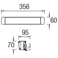 Leds-C4 Convert - Lèche-mur extérieur à 6 ampoules LED IP65