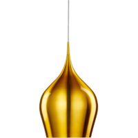 Searchlight Vibrant - Pendentif de plafond à 1 lumière, grand dôme, or, E27