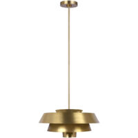 Suspension à 1 lumière Elstead Brisbin, laiton bruni, E27