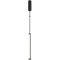 Maytoni Supersymmetry Plafonnier suspendu moderne et fin, intensité variable, noir, 4 000 K, 1 000 lm, abat-jour blanc