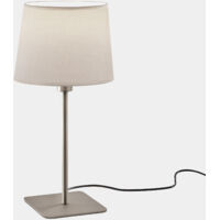 Lampade da tavolo Metrica Square E27 15 Nichel satinato 476lm
